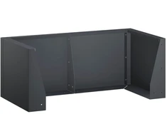 Sienelė 6 vnt. 200 x 100 x 40 cm Plienas Antracito