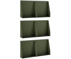 Sienelė 6 vnt. 40 x 12 x 30 cm Plienas Alyvuogių žalia