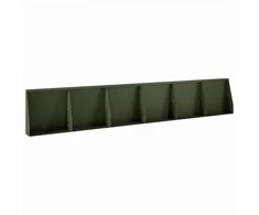 Sienelė 6 vnt. 40 x 12 x 30 cm Plienas Alyvuogių žalia