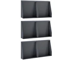 Sienelė 6 vnt. 40 x 12 x 30 cm Plienas Antracito