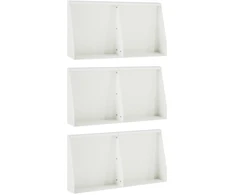 Sienelė 6 vnt. 40 x 12 x 30 cm Plienas Balta