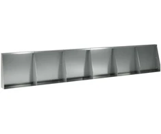 Sienelė 6 vnt. 40 x 12 x 40 cm Galvanizuotas plienas Sidabrinė
