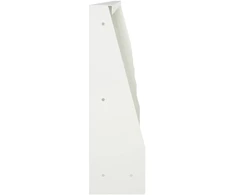 Sienelė 6 vnt. 40 x 12 x 40 cm Plienas Balta