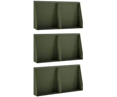 Sienelė 6 vnt. 40 x 12 x 50 cm Plienas Alyvuogių žalia