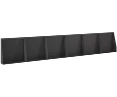 Sienelė 6 vnt. 40 x 12 x 50 cm Plienas Juoda