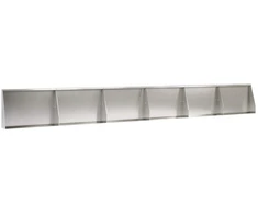 Sienelė 6 vnt. 60 x 12 x 40 cm Nerūdijantis plienas Sidabrinė