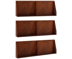 Sienelė 6 vnt. 60 x 12 x 40 cm Rūdijanti