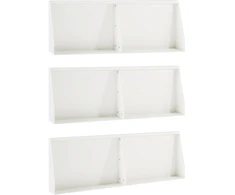 Sienelė 6 vnt. 60 x 12 x 50 cm Plienas Balta