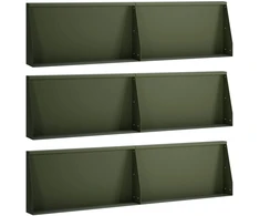 Sienelė 6 vnt. 80 x 12 x 30 cm Plienas Alyvuogių žalia