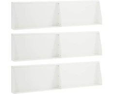Sienelė 6 vnt. 80 x 12 x 40 cm Plienas Balta