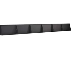 Sienelė 6 vnt. 80 x 12 x 40 cm Plienas Juoda