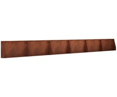 Sienelė 6 vnt. 80 x 12 x 40 cm Rūdijanti