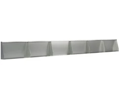 Sienelė 6 vnt. 80 x 12 x 50 cm Galvanizuotas plienas Sidabrinė