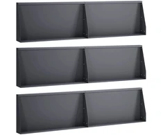 Sienelė 6 vnt. 80 x 12 x 50 cm Plienas Antracito