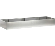 Sienelė 8 vnt. 300 x 100 x 50 cm Nerūdijantis plienas Sidabrinė