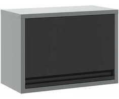 Įrankių spinta su saugykla Juoda ir pilka 50 x 25 x 35 cm