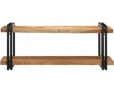Sieninė lentyna, 110x33x45cm, akacijos medienos masyvas