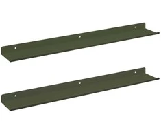 Plūduriuojanti lentyna 2 pcs Alyvuogių žalia 60 x 8,5 x 2,5 cm