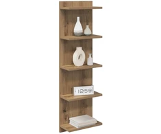 Sieninė lentyna 2 pcs Artisano ąžuolo 30 x 15 x 100 cm