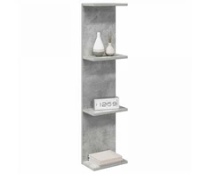 Sieninė lentyna 2 pcs Betono pilka 22 x 15 x 100 cm