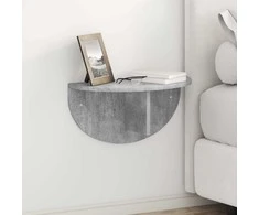 Sieninė lentyna 2 pcs Betono pilka 48 x 24 x 24 cm