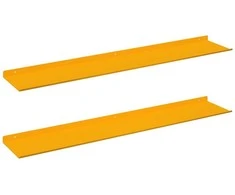 Plūduriuojanti lentyna 2 pcs Garučių geltona 100 x 18 x 2,5 cm