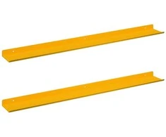Plūduriuojanti lentyna 2 pcs Garučių geltona 80 x 9 x 2,5 cm