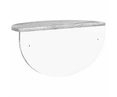Sieninė lentyna 2 pcs Pilkas Sonoma 48 x 24 x 24 cm