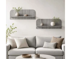 Sieninė lentyna 2 vnt. Pilka Sonoma 102 x 13.5 x 37.5 cm