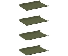Plūduriuojanti lentyna 4 pcs Alyvuogių žalia 30 x 18 x 2,5 cm