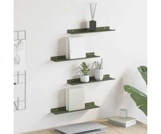 Plūduriuojanti lentyna 4 pcs Alyvuogių žalia 40 x 8,5 x 2,5 cm