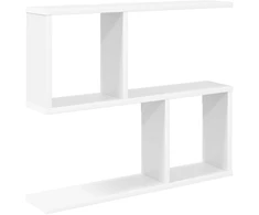 Sieninė lentyna Balta 60 x 12 x 50,5 cm Apdirbta mediena