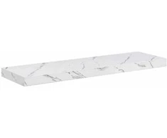 Sieninė lentyna Balti marmuro 80 x 23,5 x 4 cm Apdirbta mediena