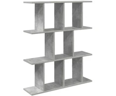 Sieninė lentyna Betono pilka 102 x 20 x 96 cm Apdirbta mediena
