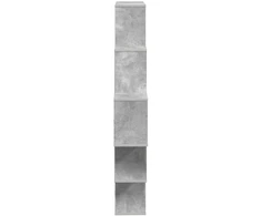 Sieninė lentyna Betono pilka 120 x 20 x 136 cm Apdirbta mediena