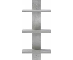 Sieninė lentyna Betono pilka 30 x 13.5 x 64.5 cm