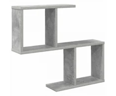 Sieninė lentyna Betono pilka 60 x 12 x 50,5 cm Apdirbta mediena