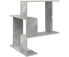 Sieninė lentyna Betono pilka 67 x 67 x 87 cm Apdirbta mediena