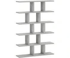 Sieninė lentyna Betono pilka 70 x 17 x 101 cm Apdirbta mediena