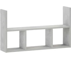 Sieninė lentyna Betono pilka 78.5 x 17 x 45 cm Apdirbta mediena
