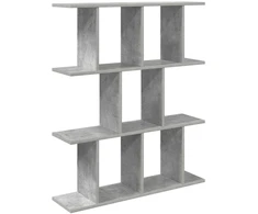 Sieninė lentyna Betono pilka 80 x 20 x 96 cm Apdirbta mediena
