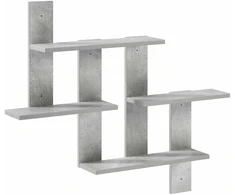 Sieninė lentyna Betono pilka 85 x 13,5 x 73,5 cm