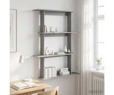 Sieninė lentyna Pilka Sonoma 100 x 20 x 126 cm Apdirbta mediena