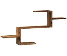 Sieninė lentyna, sendintos medienos, 104x15x49cm, mediena
