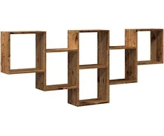 Sieninė lentyna, sendintos medienos, 159x18x66cm, mediena