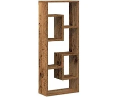 Sieninė lentyna, senovinė mediena, 36x16x90cm, inžinerinė mediena