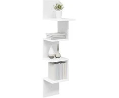 Sieninė lentyna Sieninis Balta 32 x 21 x 107 cm