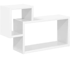 Sieninė lentyna Sieninis Balta 55 x 15 x 35 cm Apdirbta mediena