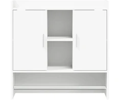 Sieninė lentyna Sieninis Balta 80 x 36 x 80 cm Apdirbta mediena