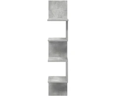 Sieninė lentyna Sieninis Betono pilka 32 x 21 x 107 cm
